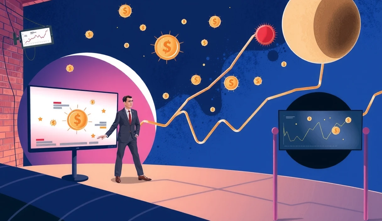 Financial markets showing crypto hedge funds and traditional investment advisers