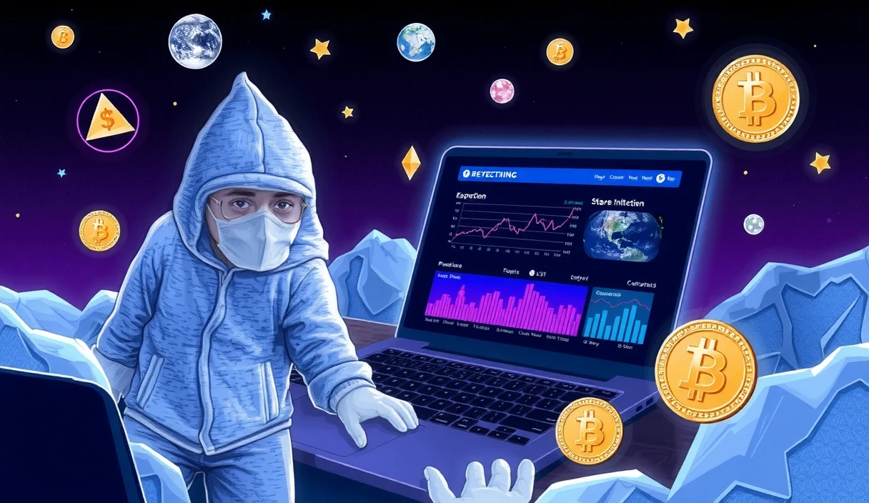DOJ cybercrime investigators analyzing seized cryptocurrency infrastructure