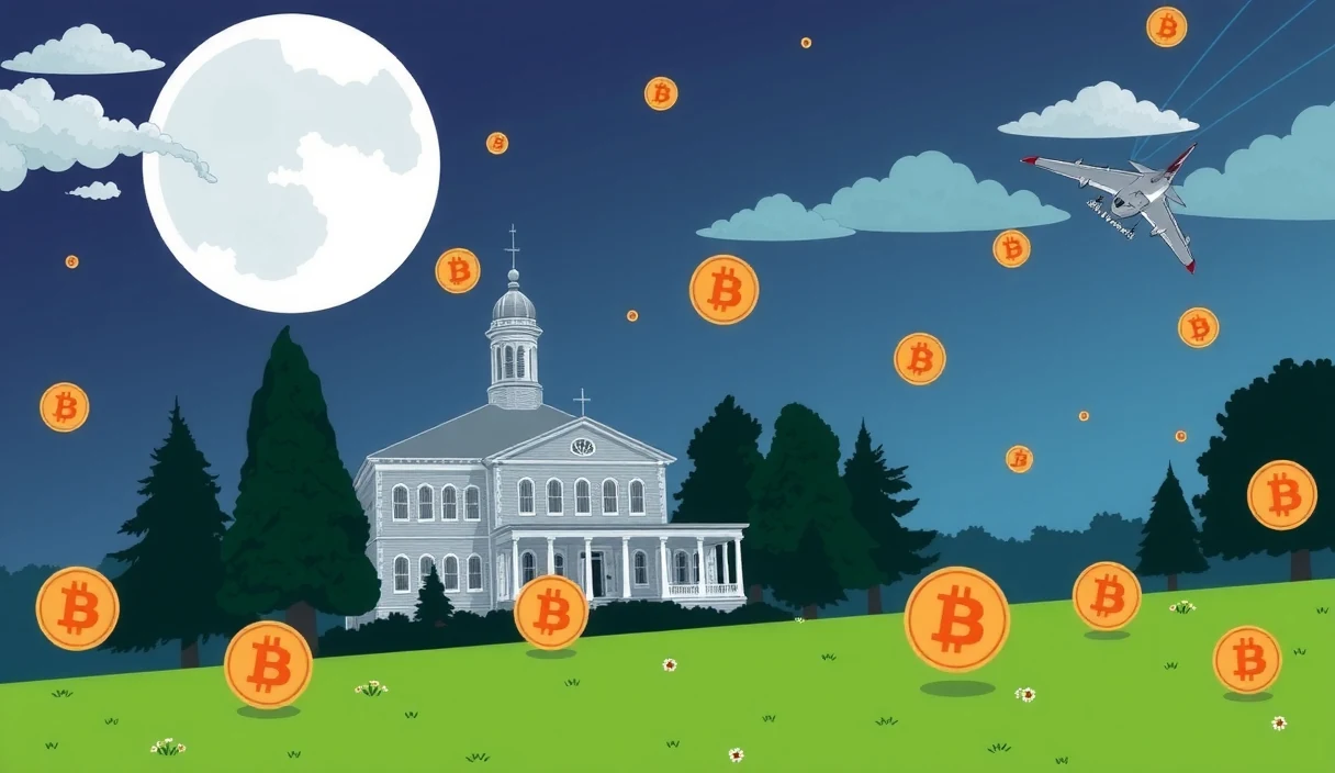 Bitcoin reserve concept visualized as state treasury vault with digital assets alongside gold reserves