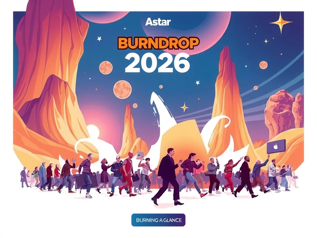 Astar Burndrop 2026 token burn mechanism visualization