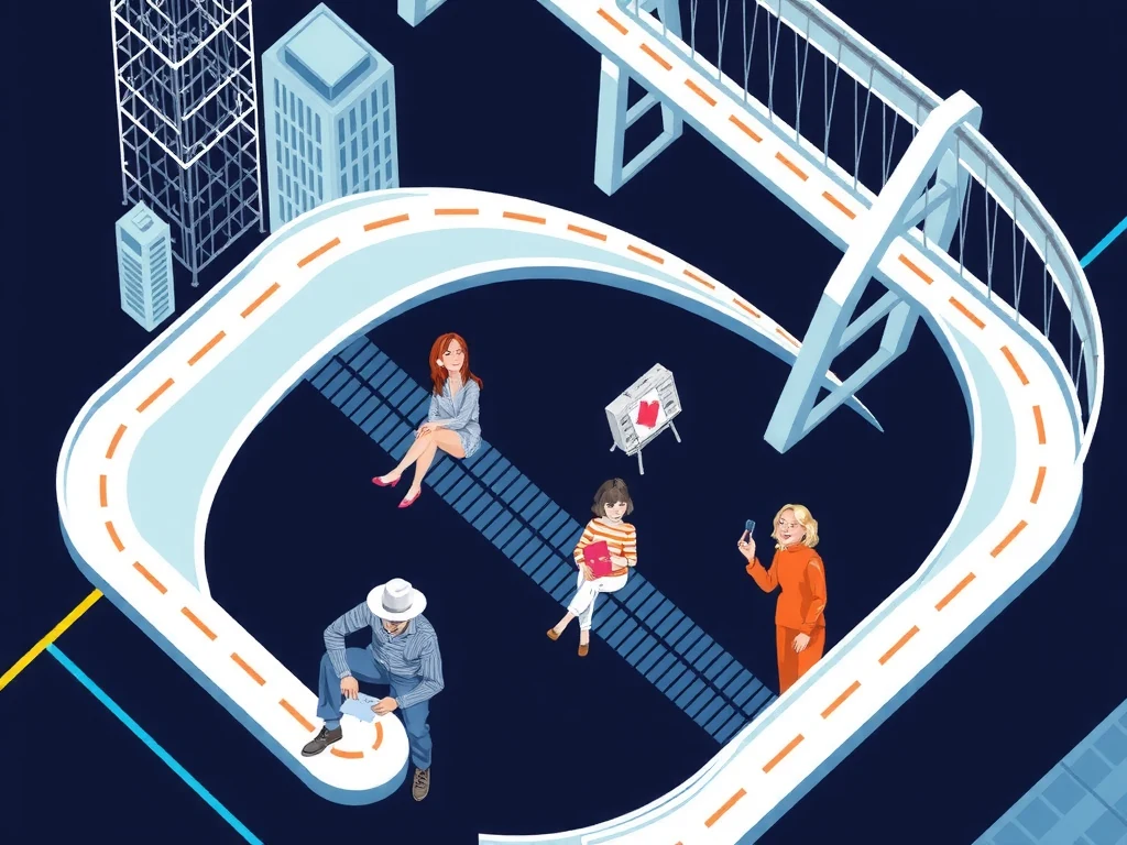 Futuristic illustration of Hyperbridge's redesigned cross-chain architecture