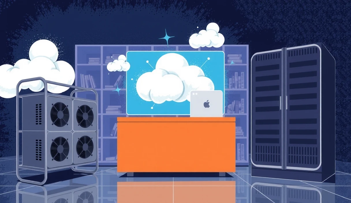 Future vision showing global distributed supercomputing network powered by smartphones