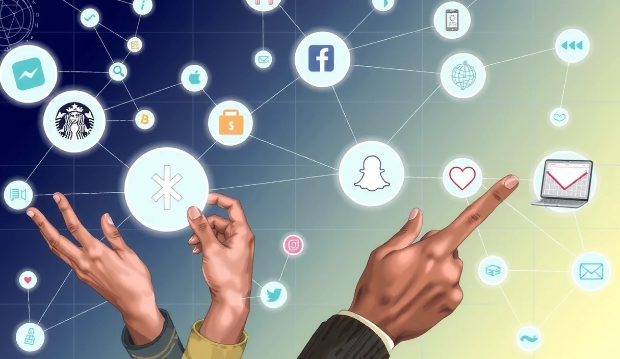 Decentralized social network architecture showing user-controlled identity and portable connections