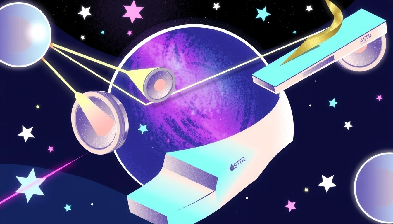 Soneium ASTR token allocation for ecosystem growth with futuristic editorial styling
