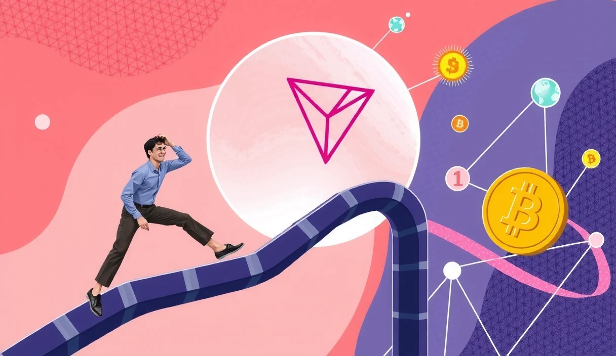 Hyperbridge Tron integration architecture showing cross-chain stablecoin flows and bridge infrastructure