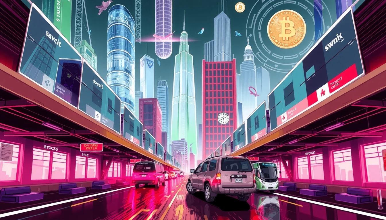 Futuristic editorial illustration of Hyperbridge cross-chain message flow architecture with intent submission and multi-chain settlement pathways