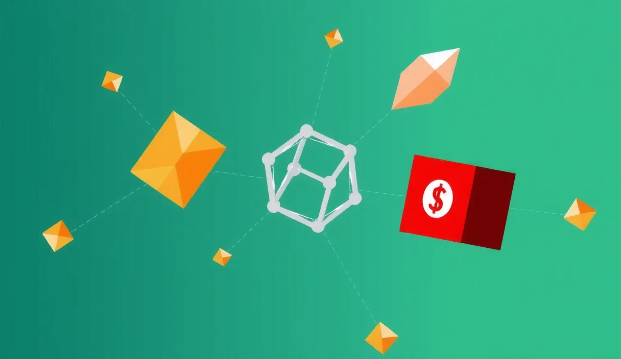 Futuristic tech editorial showing Polkadot's future evolution with JAM protocol and coretime adoption