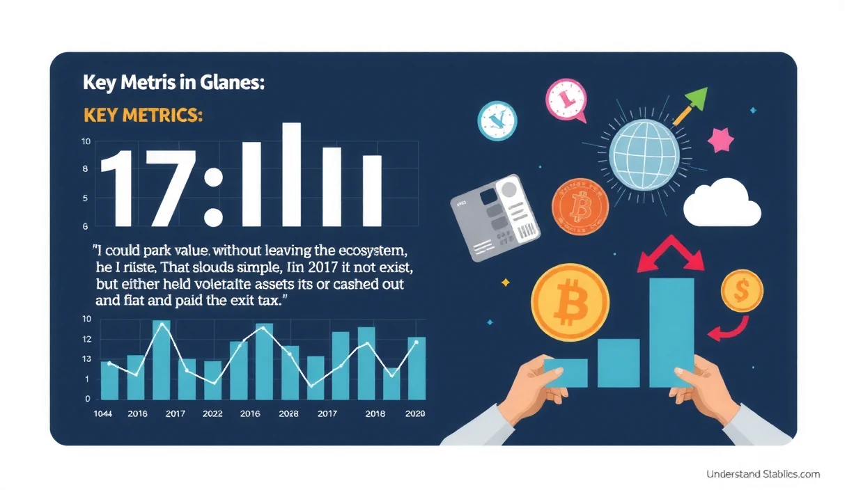 Futuristic tech editorial showing global stablecoin transaction network connecting investors and everyday users across continents