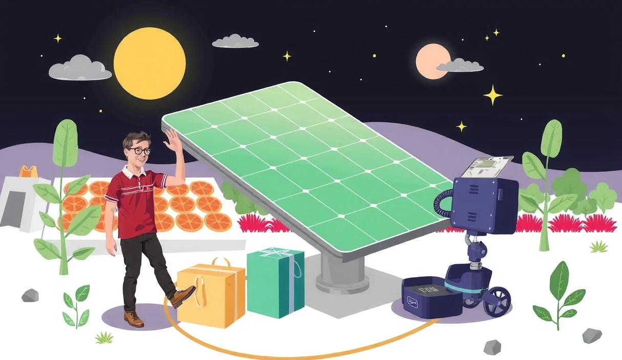 Futuristic tech editorial showing decentralized compute network growth metrics and smartphone node onboarding dashboard