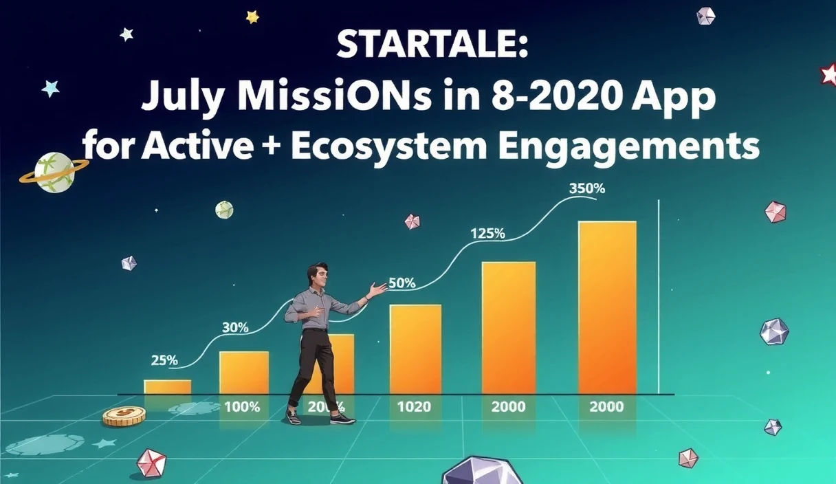 Futuristic mobile app interface showing gamified mission categories and point balances