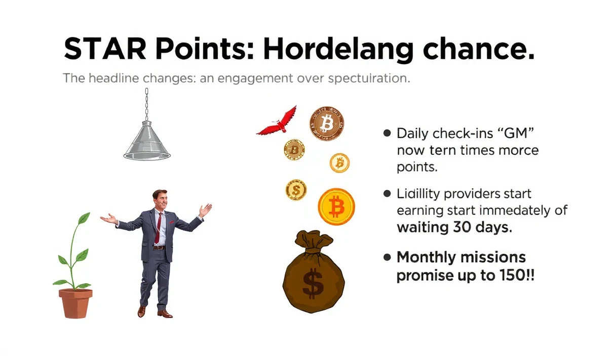 Futuristic editorial visualization of a digital rewards dashboard showing token points flowing to engaged users, with charts comparing old versus new earning rates across different user personas