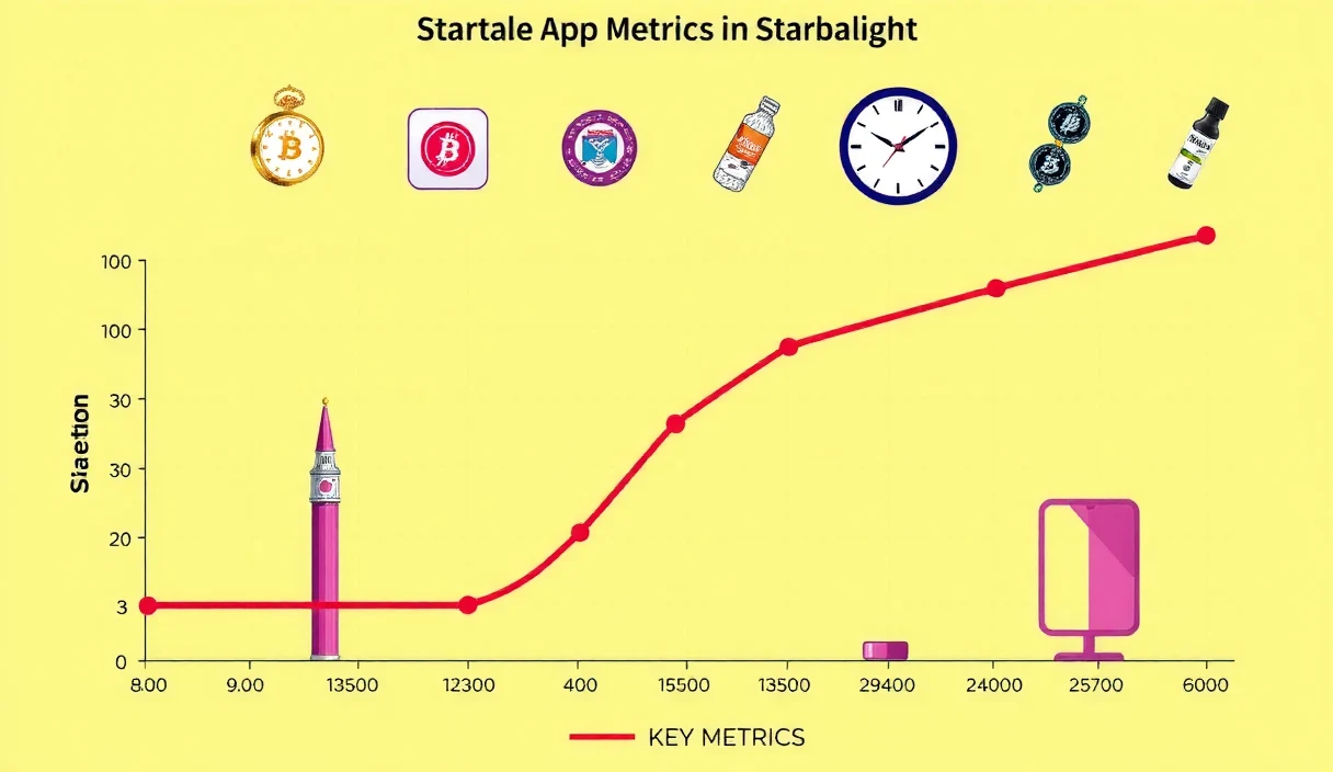 Futuristic smartphone displaying a colorful grid of 16 Mini App icons on the Startale App interface, with glowing Soneium blockchain network visuals in the background