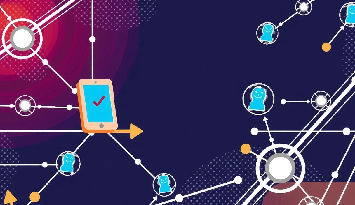 Futuristic visualization of cross-chain data bridges