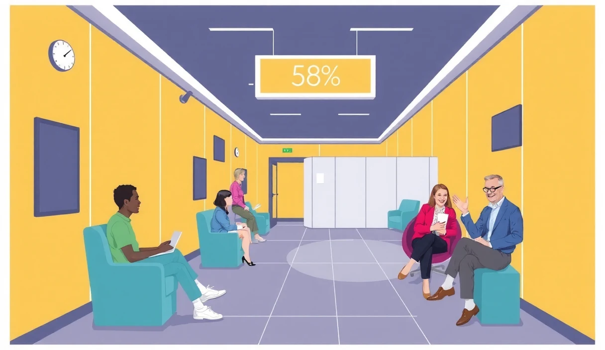 Futuristic visualization of scholarship application and selection process with holographic filtering criteria, acceptance rates, and accessibility metrics displayed as glowing data streams